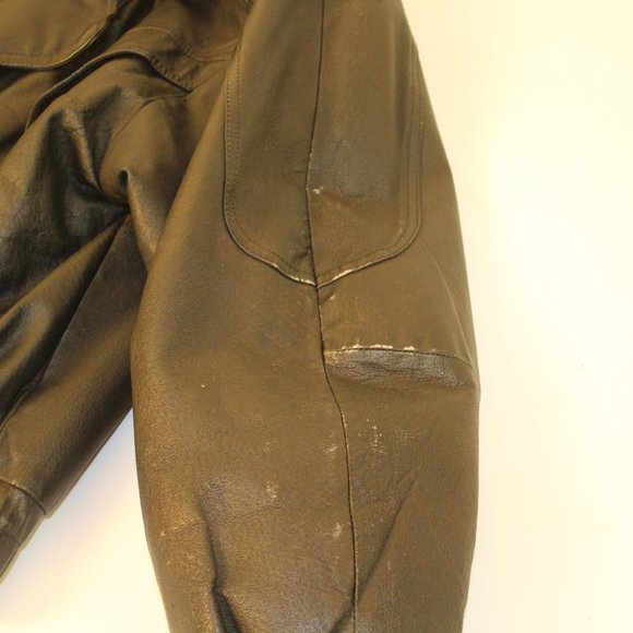 Wilsons Black Leather Jacket with Butterfly - Picture 8 of 12